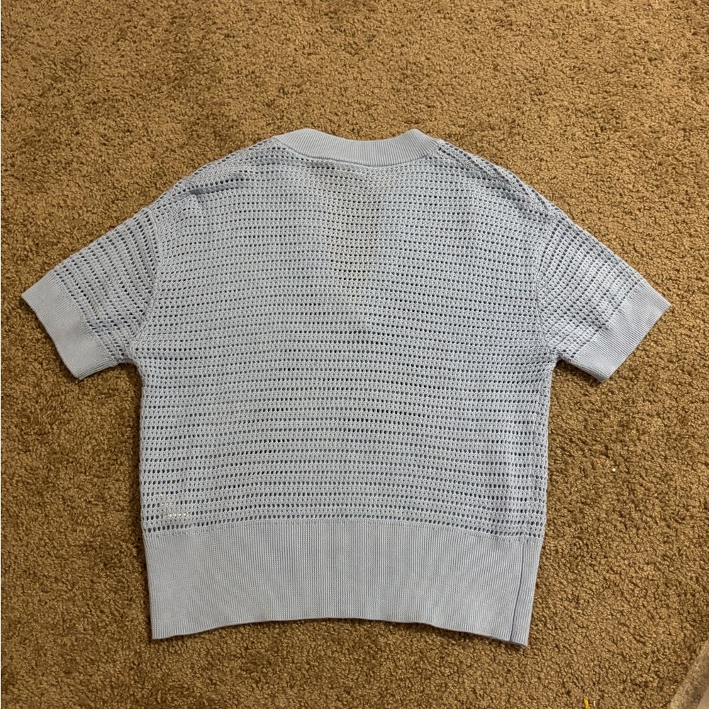 Varley Callie Knit Top in Cashmere Blue - Picture 5 of 6